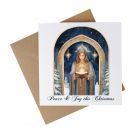 Recycled Paper Christmas Card - Peace & Joy Angel
